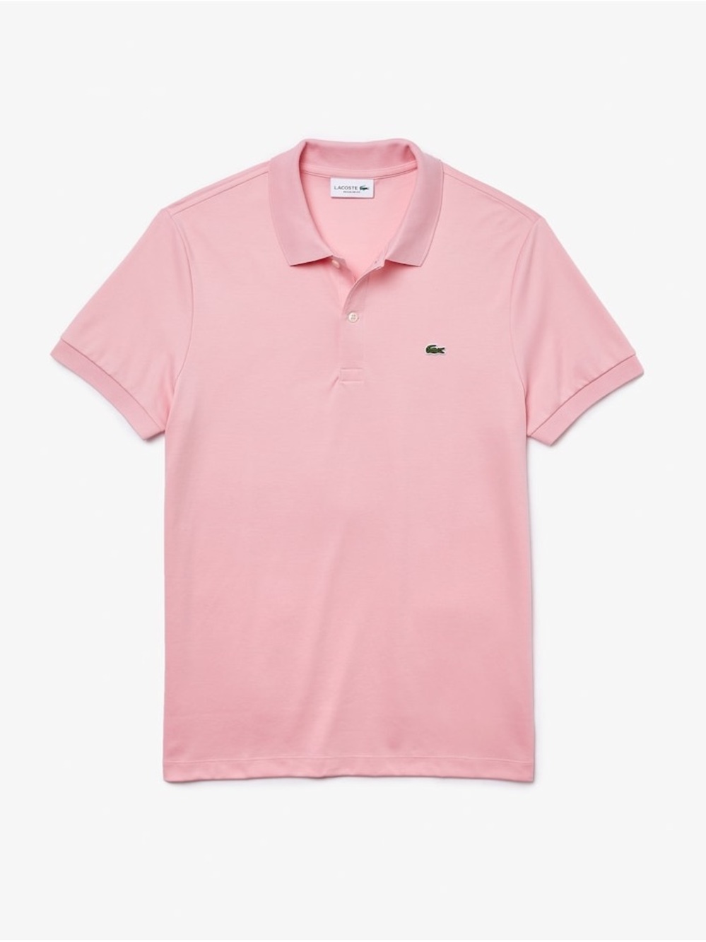 Lacoste Men's Light Pink Pique Polo Shirt